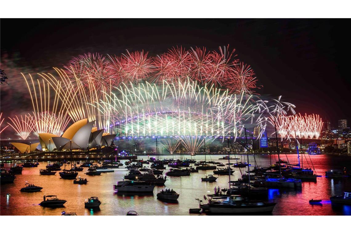 Besonders groß war das Feuerwerk diesmal in Sydney.