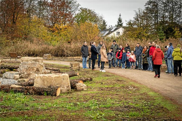 Der zweite Bauabschnitt des Auenparks in Oberweissach ist offiziell eröffnet