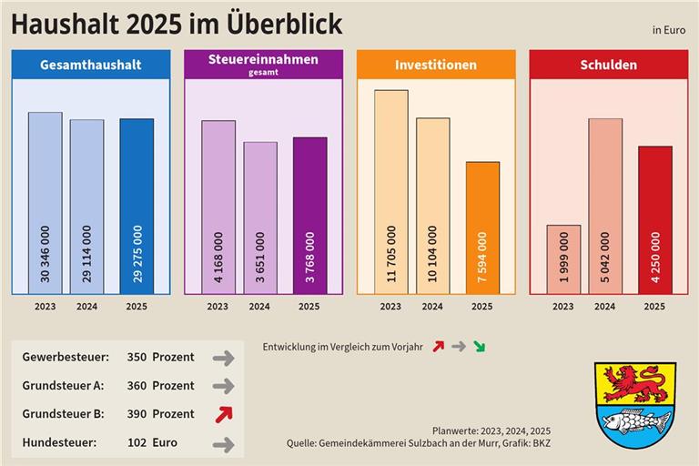 Sulzbach investiert das meiste Geld in die Sporthalle und ins Internet