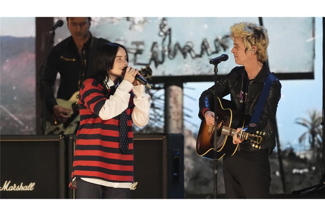 Billie Eilish und Billie Joe Armstrong von Green Day