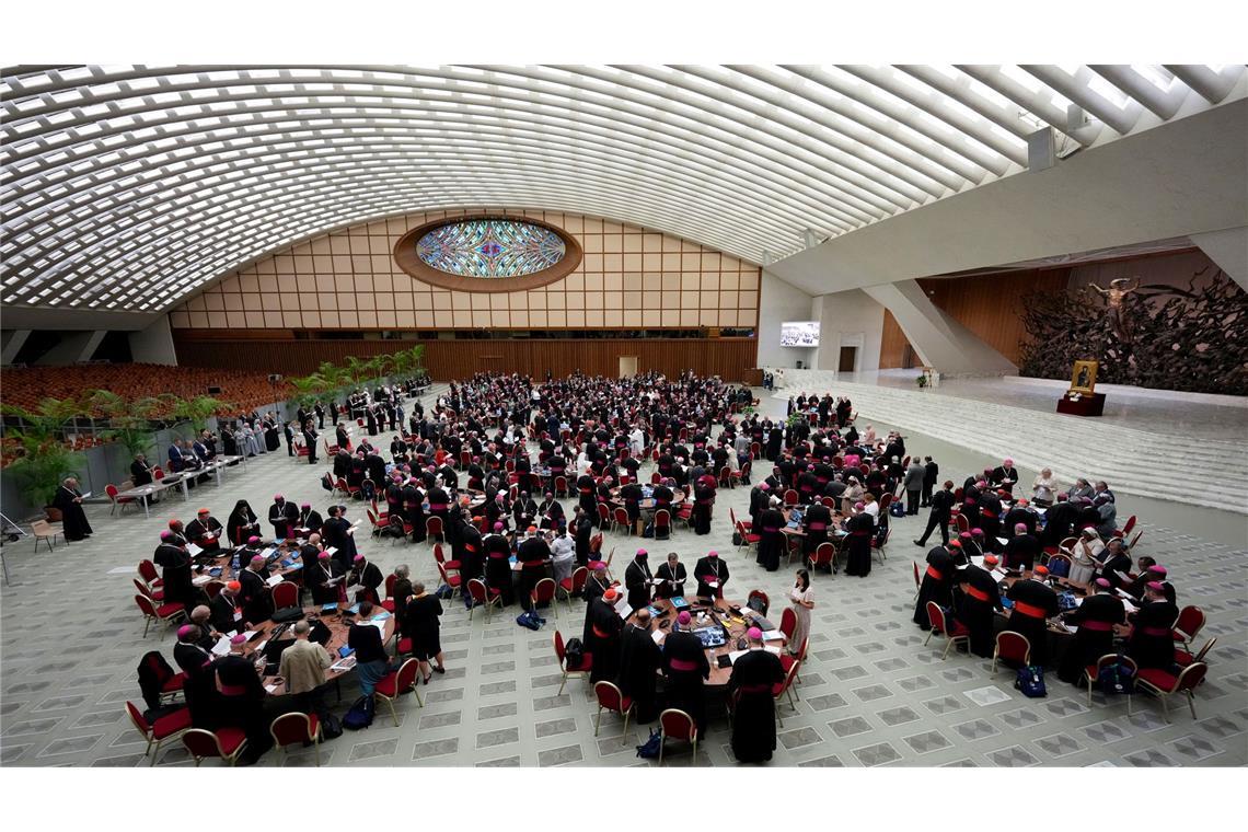 Bischofssynode in der Halle Paul VI. im Vatikan.