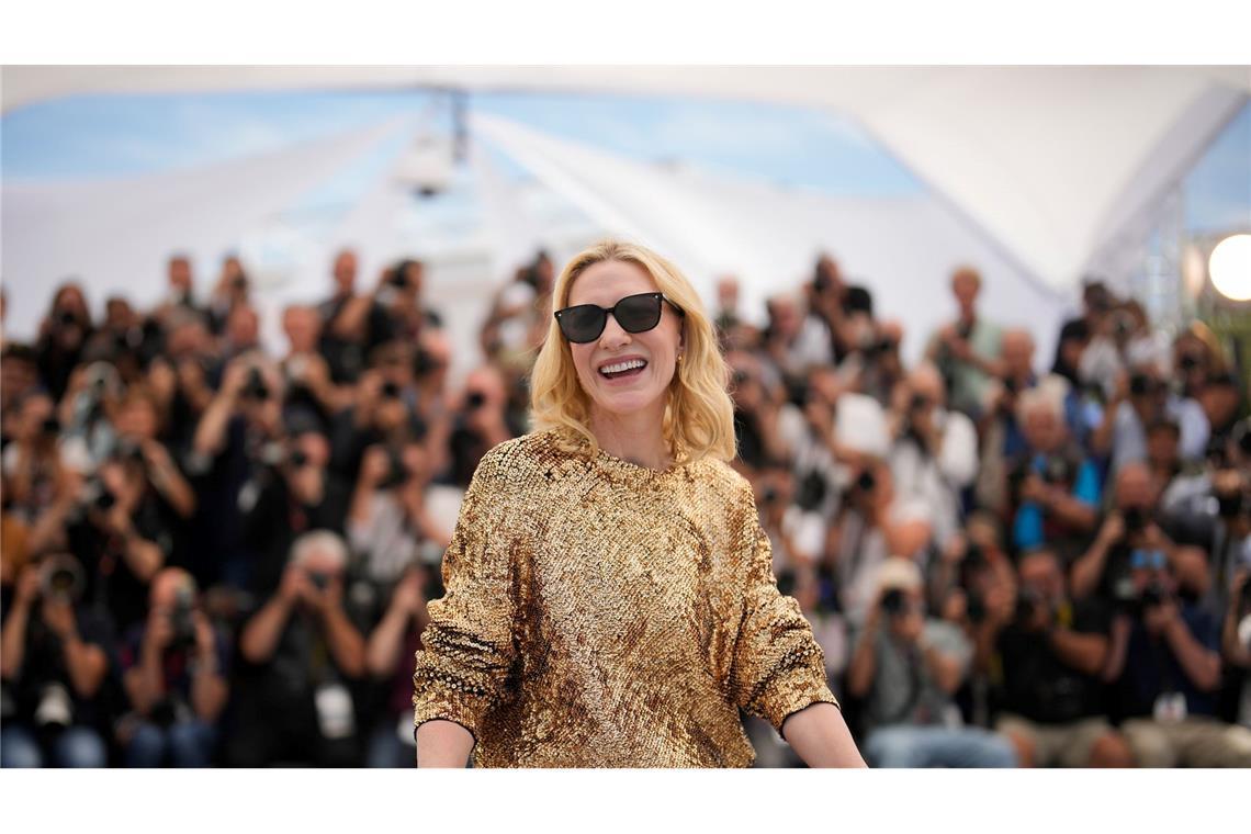 Blanchett ist bei den Filmfestspielen Cannes im Film "Rumours" als deutsche Kanzlerin zu sehen.