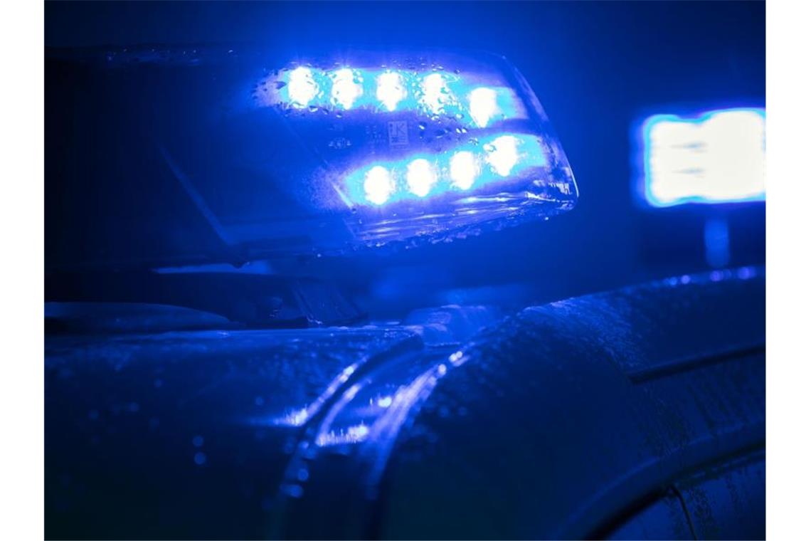 Spürhündin entdeckt Drogenversteck in Brotlaib Blaulicht auf einem Polizei-Fahrzeug. Foto: Jens Büttner/ZB/dpa/Archivbild