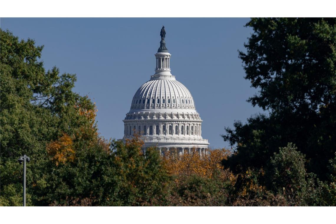 Blick auf das Kapitol in der US-Hauptstadt Washington.