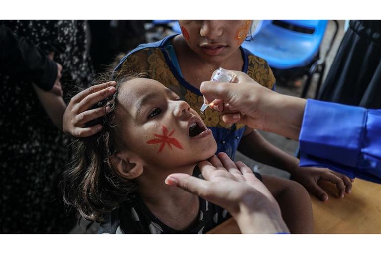 Bombardierungen und Vertreibungen stoppen die Polio-Impfkampagne. (Archivbild)