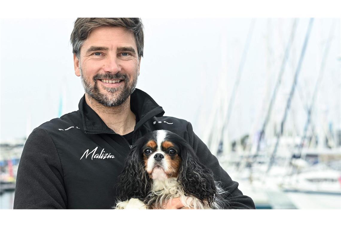 Boris Herrmann vor dem Start der Vendée Globe