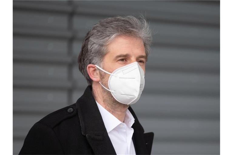 Boris Palmer (Grüne), Oberbürgermeister von Tübingen, trägt eine FFP2-Maske. Foto: Marijan Murat/dpa/Archivbild