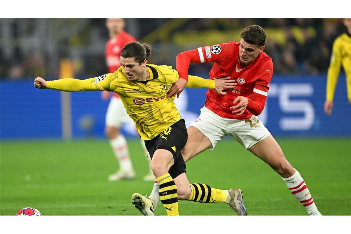 Borussia Dortmund und PSV Eindhoven lieferten sich eine umkämpfte Achtelfinal-Partie.