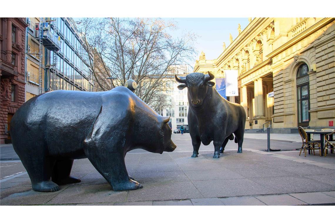 Bulle und Bär vor der Frankfurter Börse