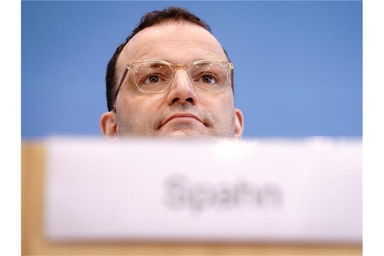 Bundesgesundheitsminister Jens Spahn während einer Pressekonferenz in Berlin. Foto: Kay Nietfeld/dpa