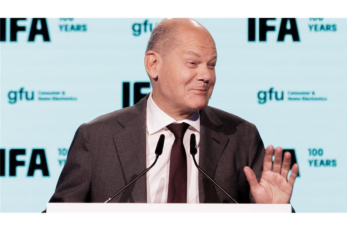 Bundeskanzler Olaf Scholz eröffnet die ifa