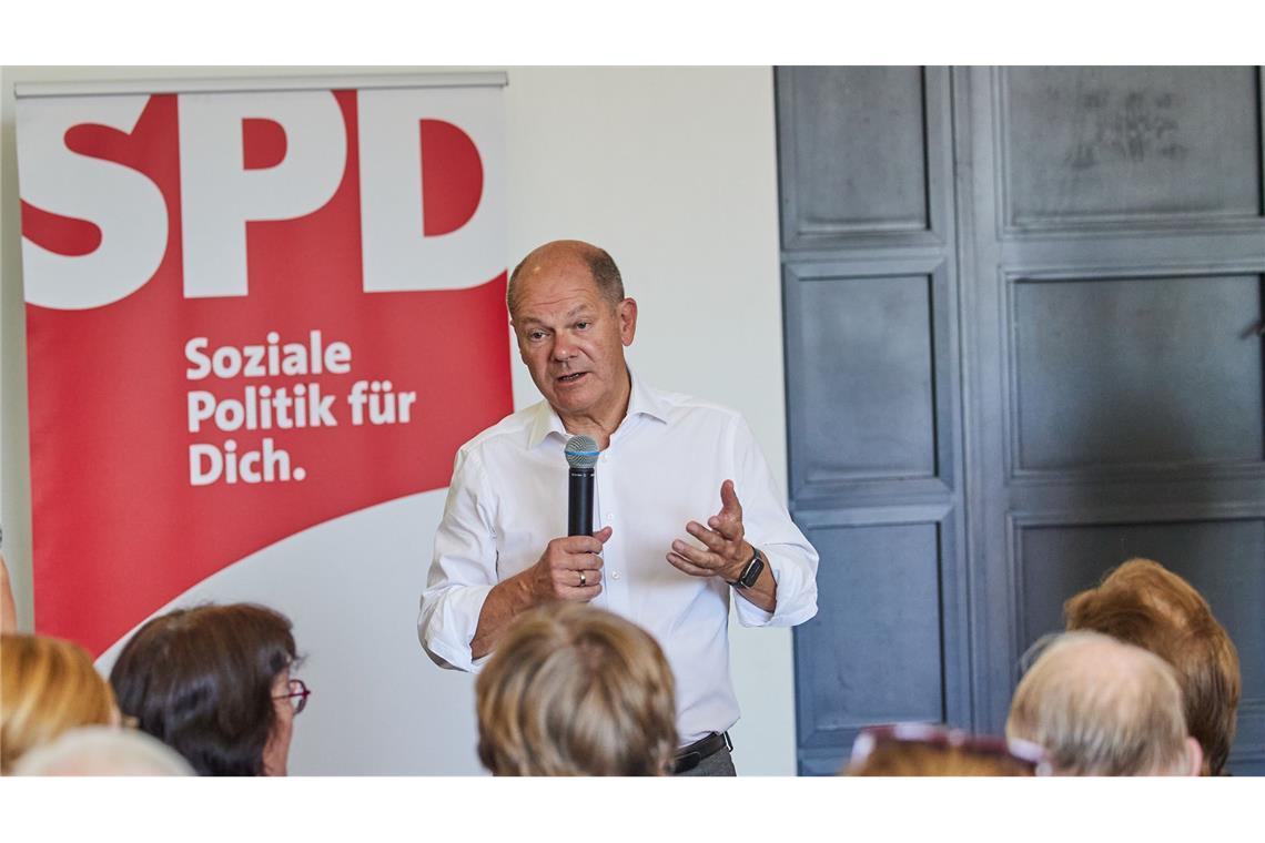 Bundeskanzler Olaf Scholz glaubt an eine zweite Amtszeit. (Archivbild)