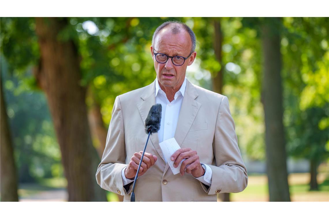 CDU-Chef Friedrich Merz hält die Haushaltspolitik der Ampel für unseriös. (Archivfoto)