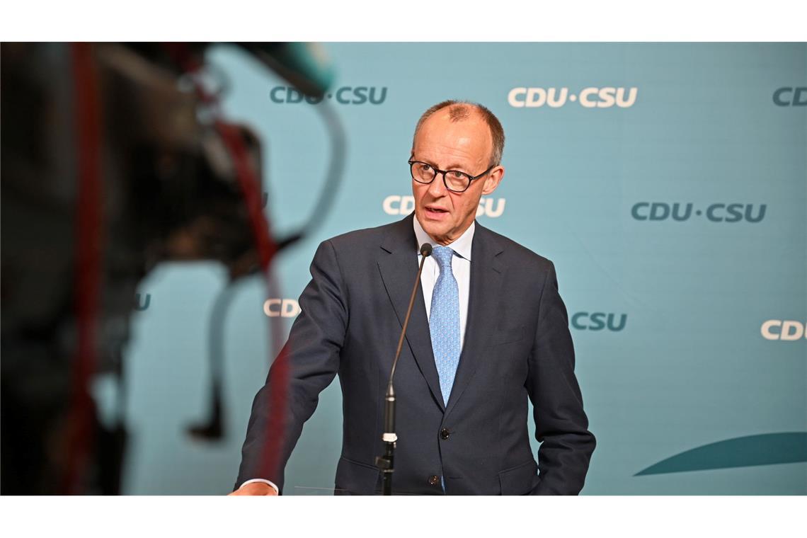 CDU-Chef Friedrich Merz zeigt sich am Ende zufrieden mit dem Wahltermin