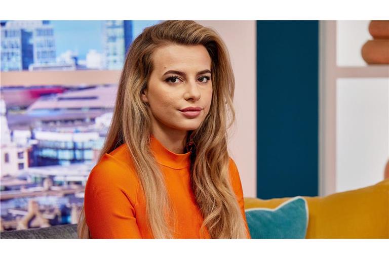 Chloe Ayling (Nadia Parkes) bei ihrem Auftritt im britischen Frühstücksfernsehen