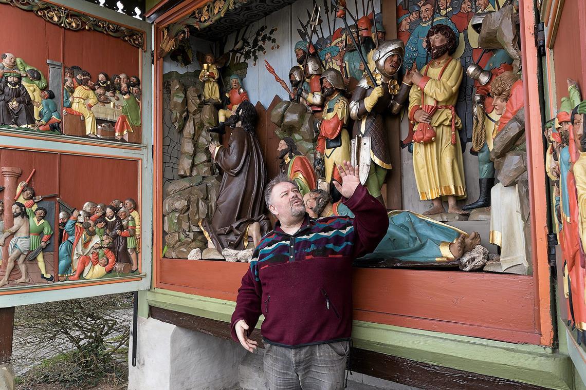 Zu Ostern gehts in Murrhardt die „Heilige Stiege“ hinauf Christian Schweizer hat sich intensiv mit der Geschichte des Ölbergs befasst.