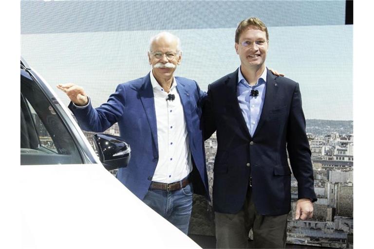 D. Zetsche, Vorstandsvorsitzender der Daimler AG, Leiter von Mercedes-Benz Cars, und Ola Källenius. Foto: Uli Deck/Archiv