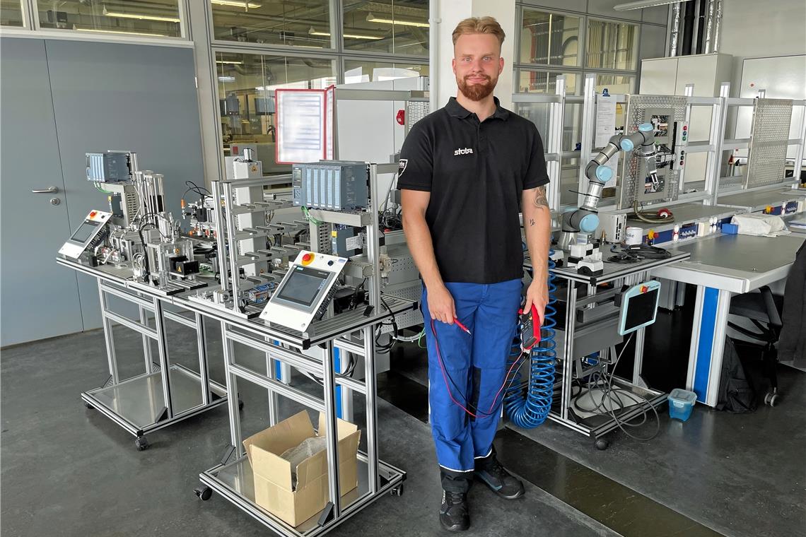 Während der Ausbildung ins Ausland gehen Daniel Wolf ist Auszubildender bei der Firma Stoba und ist froh, dass er Gelegenheit hatte, das kleine englische Dorf Small Dole kennenzulernen. Foto: Stoba