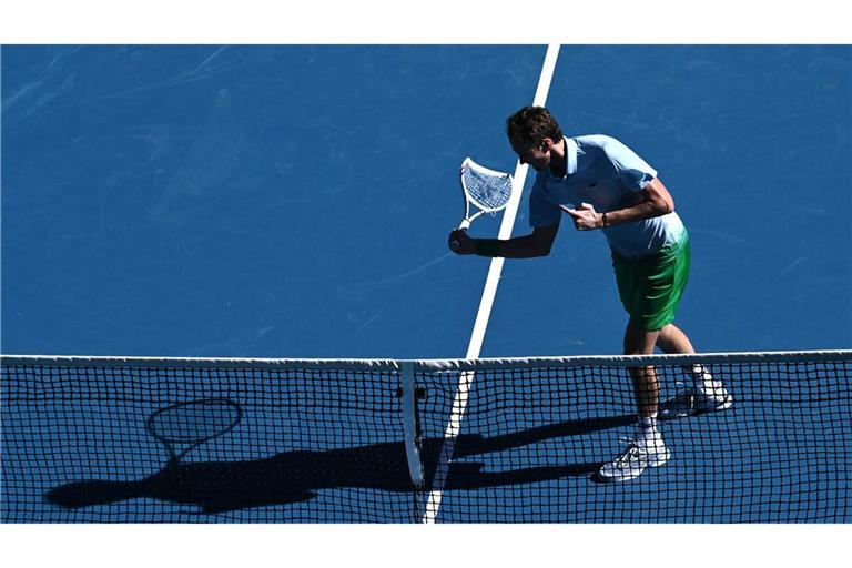 Daniil Medwedew war bei den Australian Open ziemlich gefrustet.