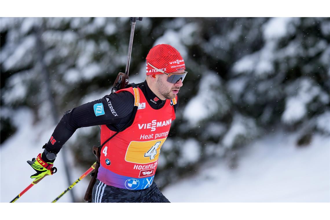 Danilo Riethmüller wird sensationell Zweiter im Massenstart.