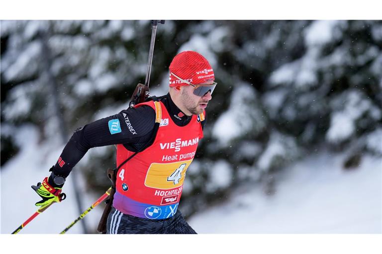 Danilo Riethmüller wird sensationell Zweiter im Massenstart.