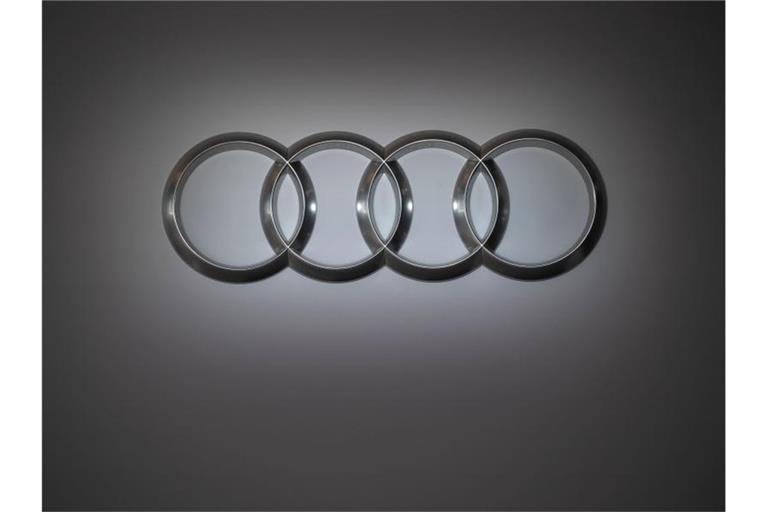 Das Audi-Logo. Foto: Marijan Murat/dpa/Symbolbild