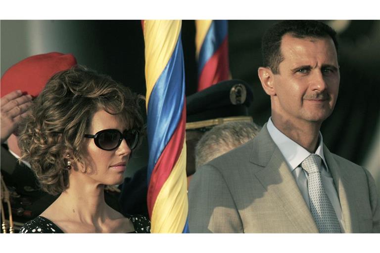 Das Ehepaar Assad bei einem Staatsbesuch in Venezuela.