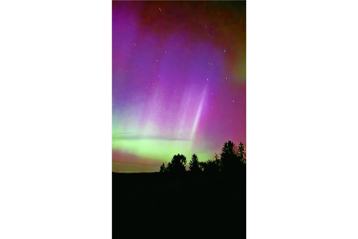 Das Foto wurde am Aussichtspunkt Haube in der Nacht auf den 11.05.2024 (zwischen...