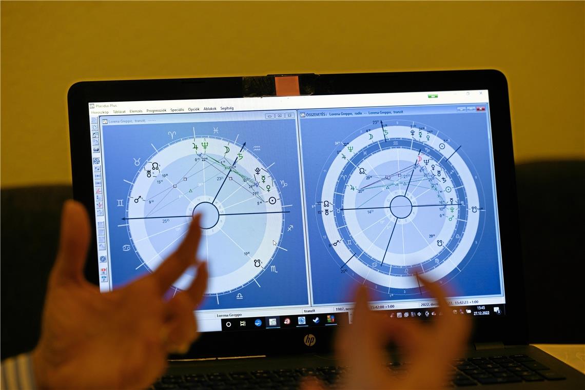 Das Horoskop zeigt komplexe Zusammenhänge.