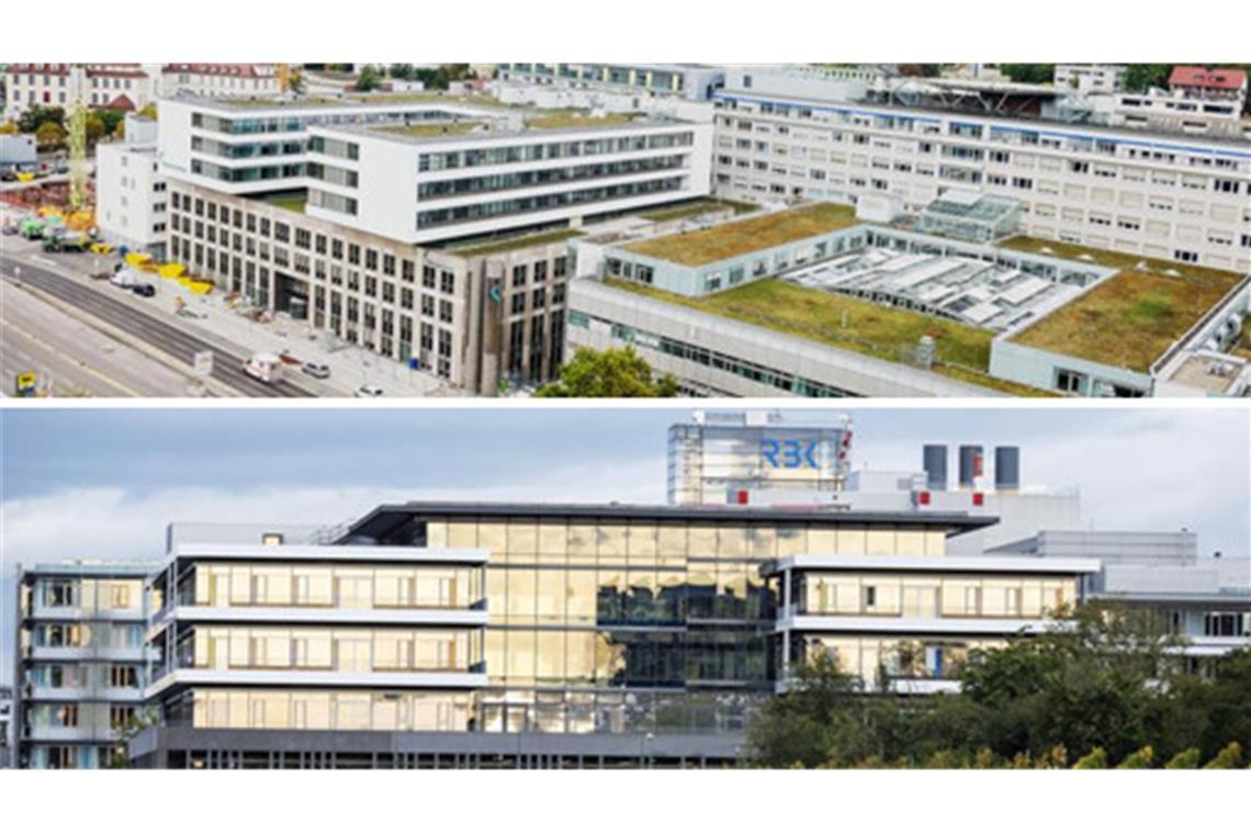 Das Klinikum der Stadt (oben) und das Robert-Bosch-Krankenhaus wollen Teil eines Uniklinikums werden. Das Klinikum der Stadt (oben) und das Robert-Bosch-Krankenhaus wollen Teil eines Uniklinikums werden.