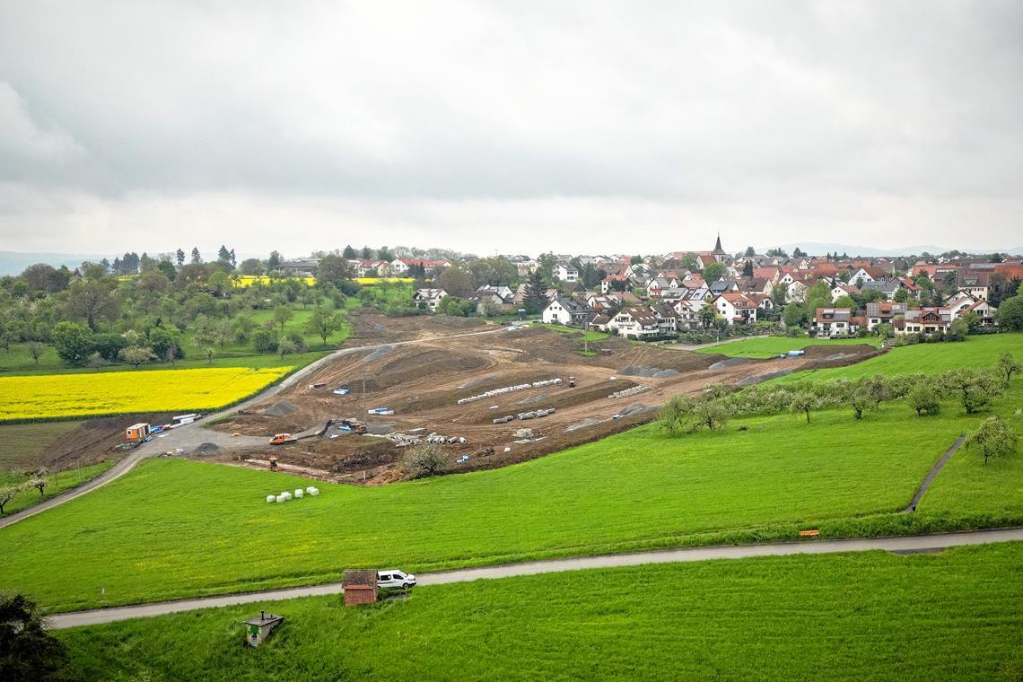 Das Neubaugebiet Brühl spült reichlich Geld in die Gemeindekasse. Archivfoto: Alexander Becher