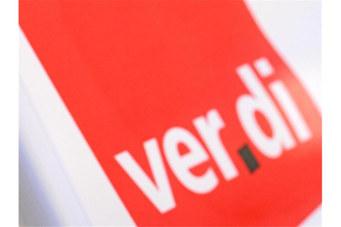 Das Verdi-Logo. Foto: Patrick Seeger/dpa/Symbolbild