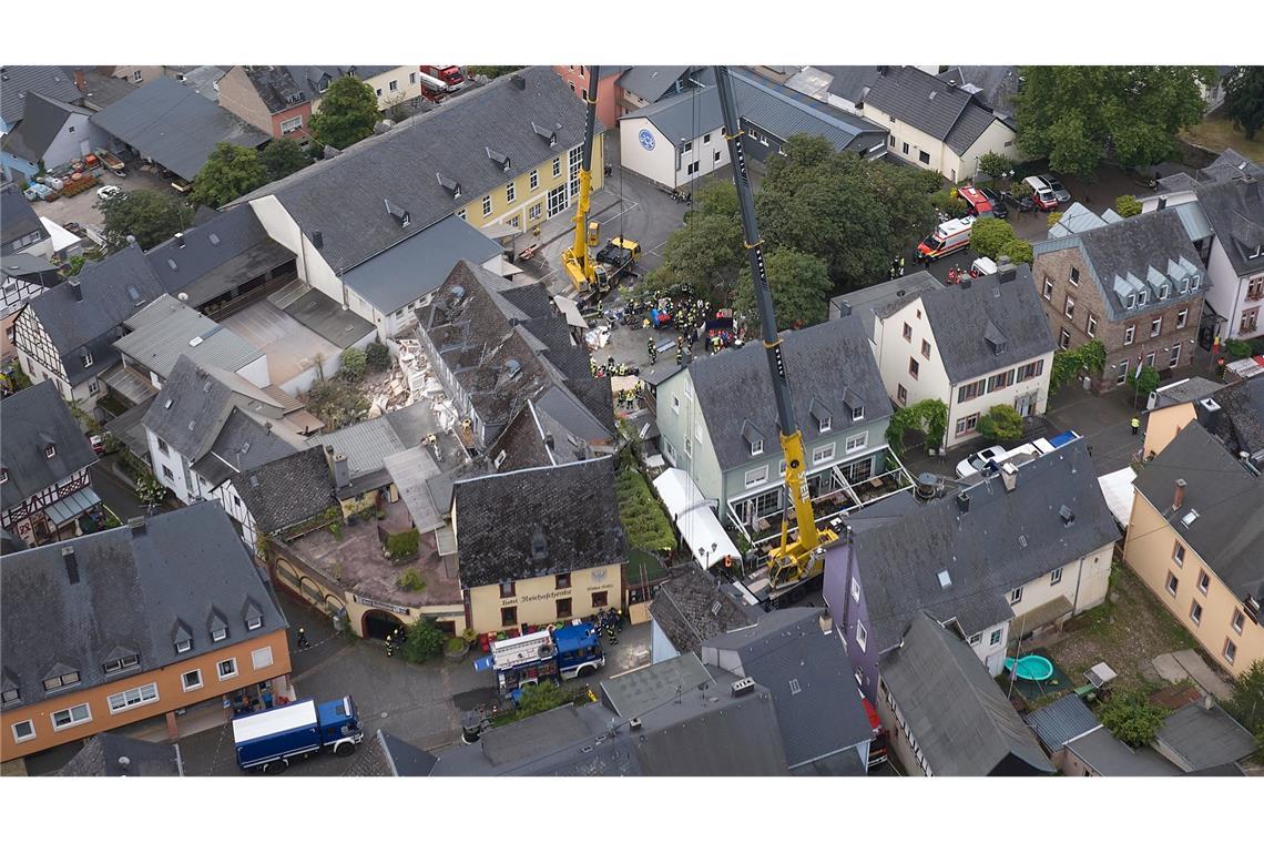 Das Vorderhaus des eingestürzten Hotels ist ein Kulturdenkmal.