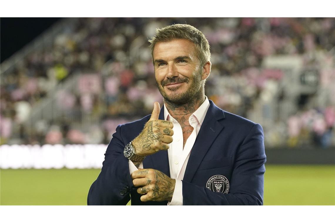 David Beckham wird als Designer für Hugo Boss tätig.