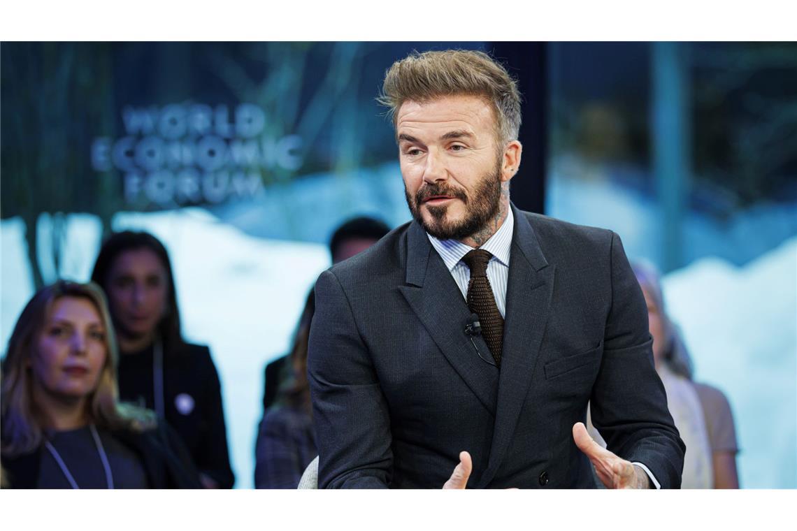 David Beckham zu Gast beim Weltwirtschaftsforum in Davos.