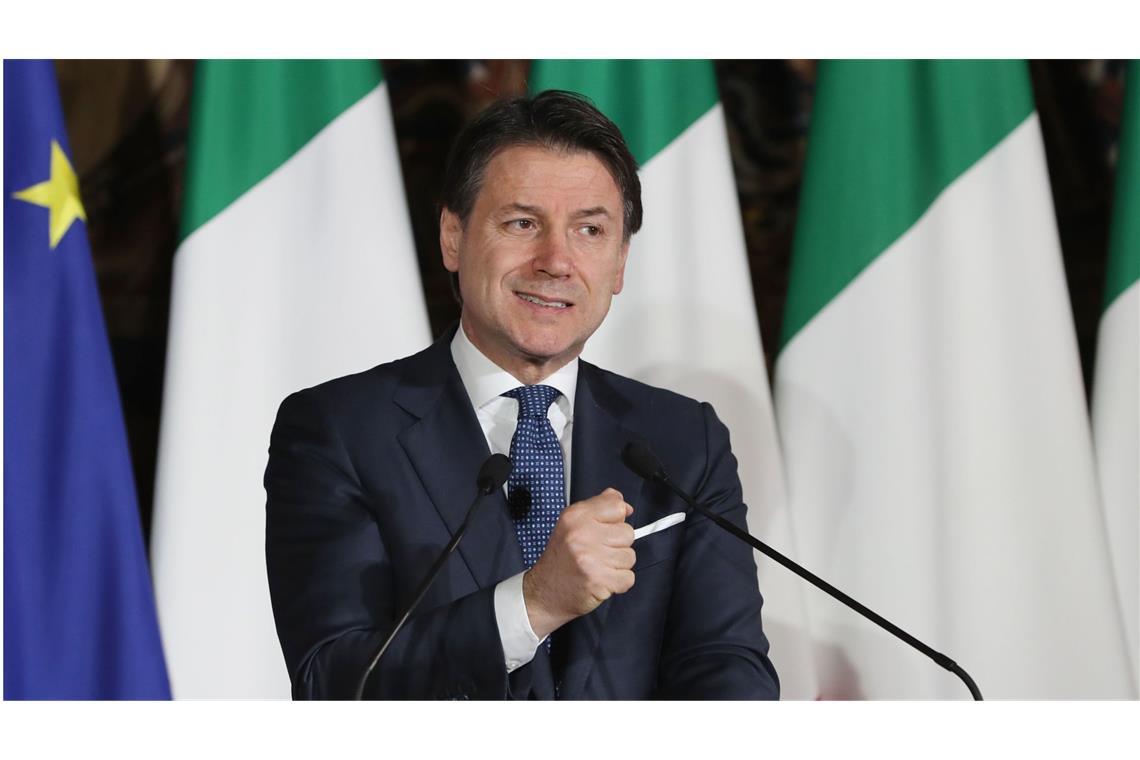 Dem Chef der Fünf-Sterne-Protestbewegung, Ex-Premier Giuseppe Conte