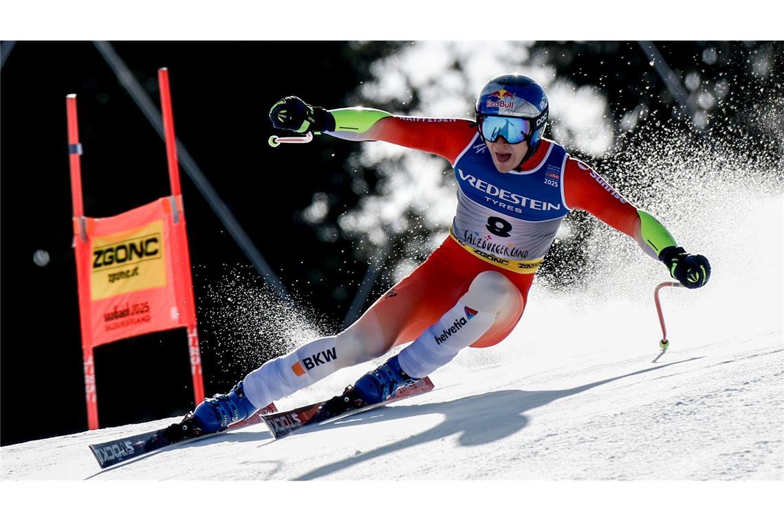 Dem Schweizer Superstar gelang ein perfekter Super-G.