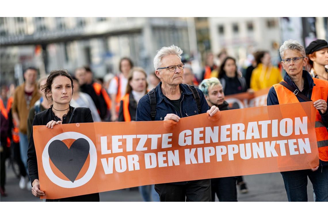 Demo der Letzten Generation in Berlin. (Archivbild)