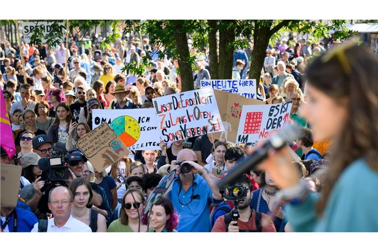 Demonstration fürs Klima: Mehrere Tausend haben in Berlin protestiert.