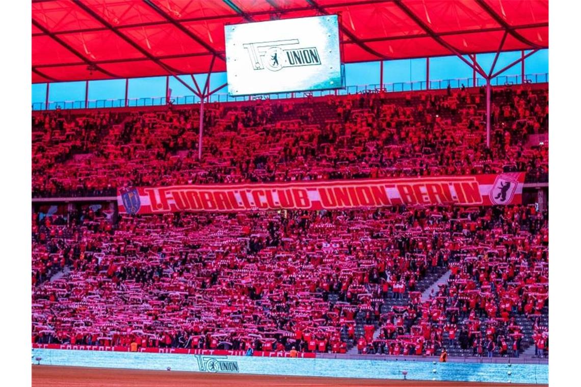 Endspiel im roten Olympiastadion: Union braucht Sieg Der 1. FC Union Berlin braucht einen Sieg im Olympiastadion. Foto: Andreas Gora/dpa