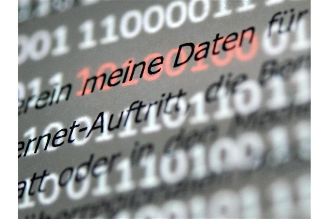 Datenleck bei Verkehrsverbünden: Kundendaten abrufbar Der Abschnitt „meine Daten“ einer Musterdatenschutzerklärung. Foto: Sebastian Gollnow/dpa/Archiv/Illustration