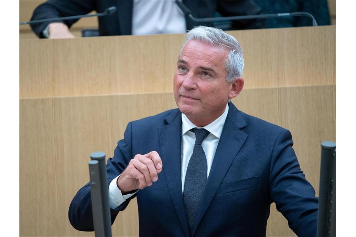 Strobl pocht auf Vorratsdatenspeicherung für Hasskommentare Der baden-württembergische Innenminister Thomas Strobl. Foto: Sebastian Gollnow/dpa/Archivbild