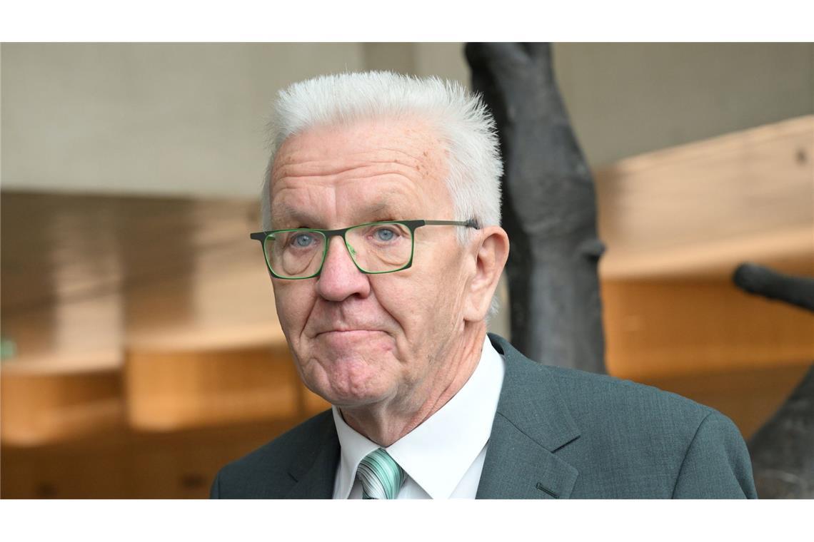 Der baden-württembergische Ministerpräsident Winfried Kretschmann