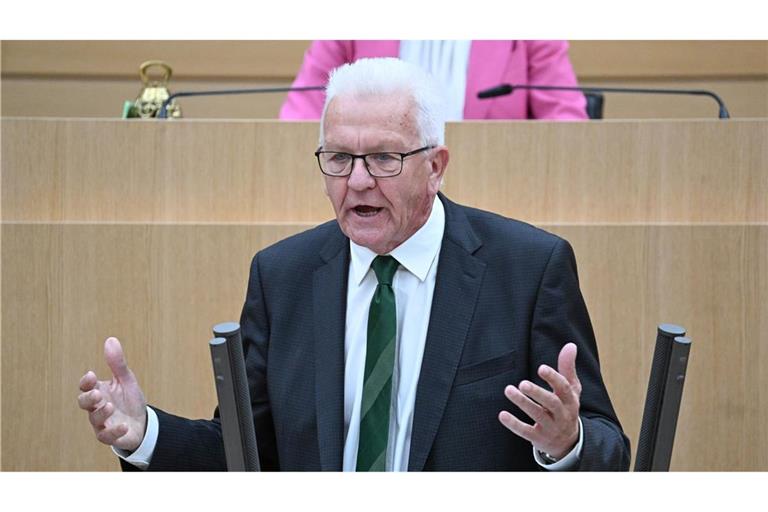 Der baden-württembergische Ministerpräsident Winfried Kretschmann