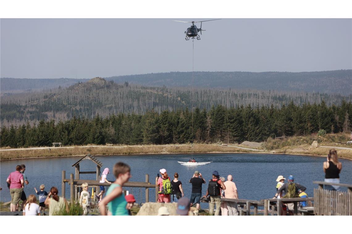 Der Brand unterhalb des Brockens im Harz ist noch nicht unter Kontrolle (Foto aktuell).