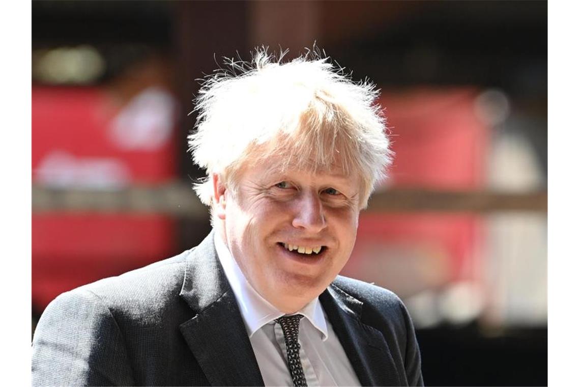 Johnson will vor Wahlen Optimismus verbreiten Der britische Premierminister Boris Johnson versucht, im Kampf gegen die Coronavirus-Pandemie Optimismus zu verbreiten. Foto: Paul Ellis/PA Wire/dpa