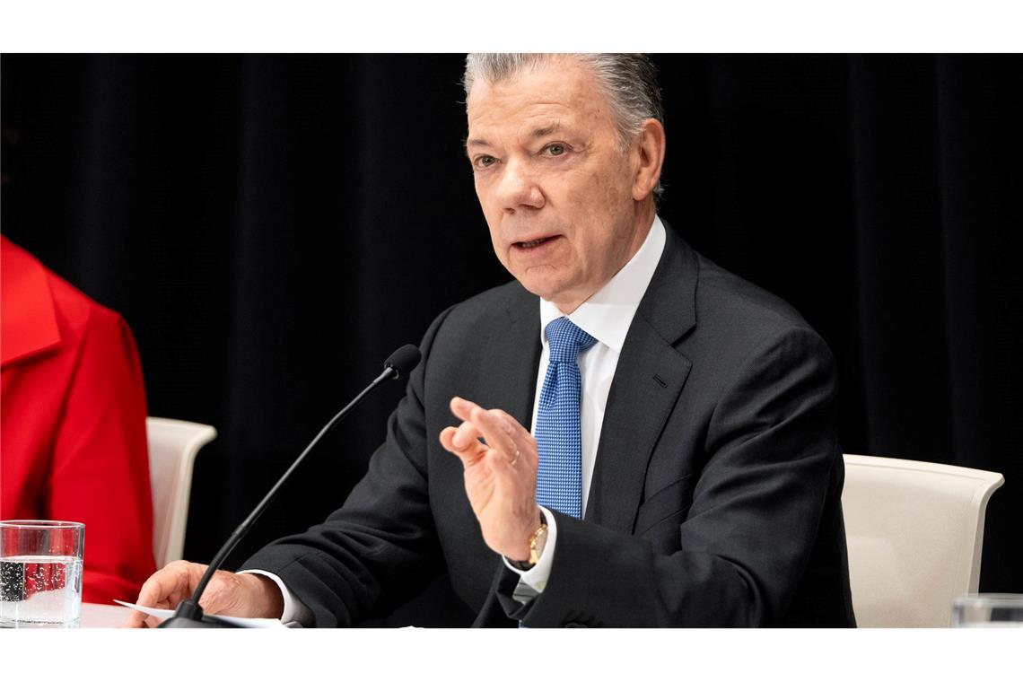 Der ehemalige kolumbianische Präsident und Friedensnobelpreisträger Juan Manuel Santos warnte vor verschiedenen existenziellen Bedrohungen.