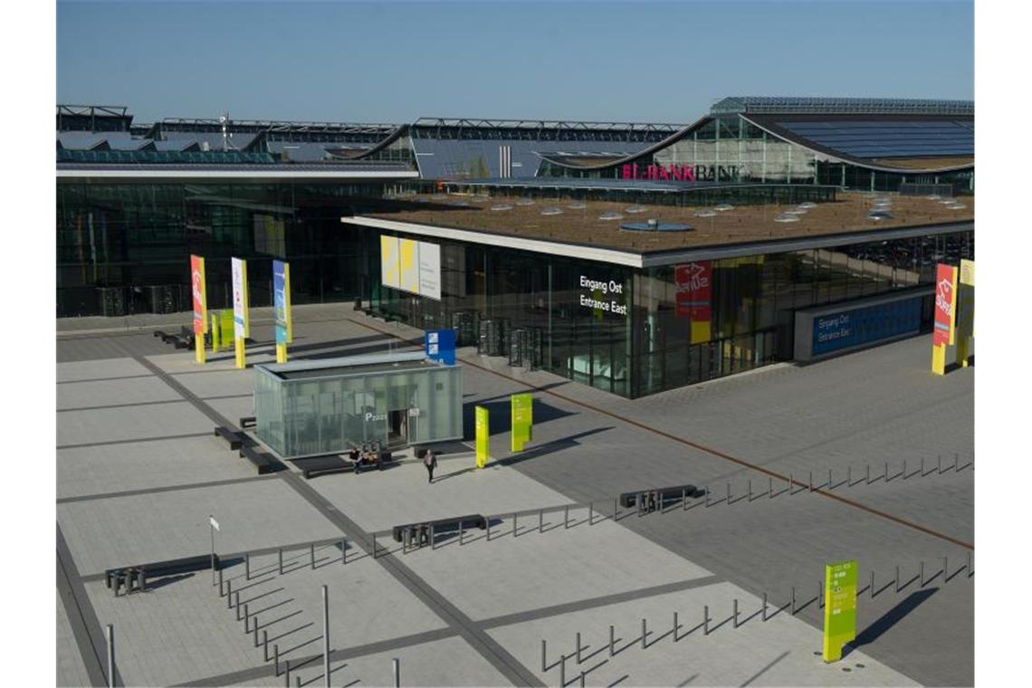 Der Eingang Ost der Messe Stuttgart. Foto: picture alliance / dpa/Archivbild