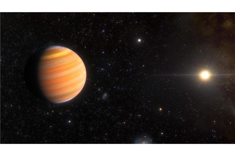 Der Exoplanet TIC 241249530b umkreist seinen Heimatstern auf einem extrem exzentrischen Orbit.