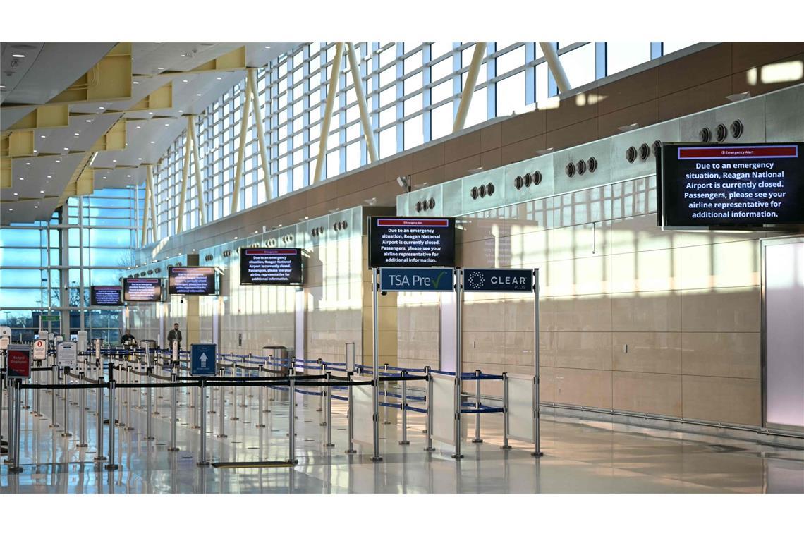 Der Flughafen in Washington soll noch heute wieder öffnen.